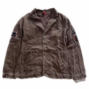 2000s Vintage Skhuaban Italia Brown Corduroy Jacket